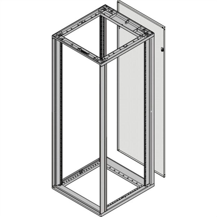 Panneau arrière Novastar SCHROFF, hauteur totale, RAL 7021, 6 U 553W
