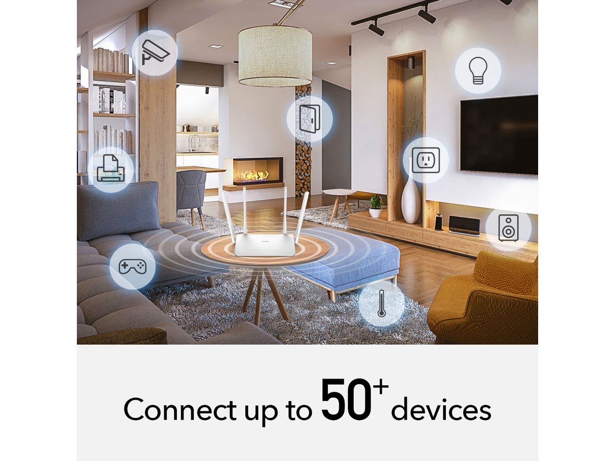 CUDY WR1300 AC1200 Routeur WiFi Mesh, Gigabit
