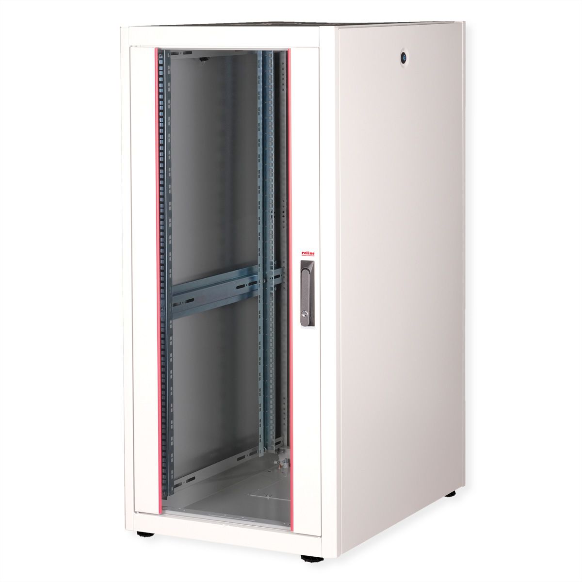 ROLINE 19" Baie réseau Basic 26U, 600x800 LxP Porte verre gris