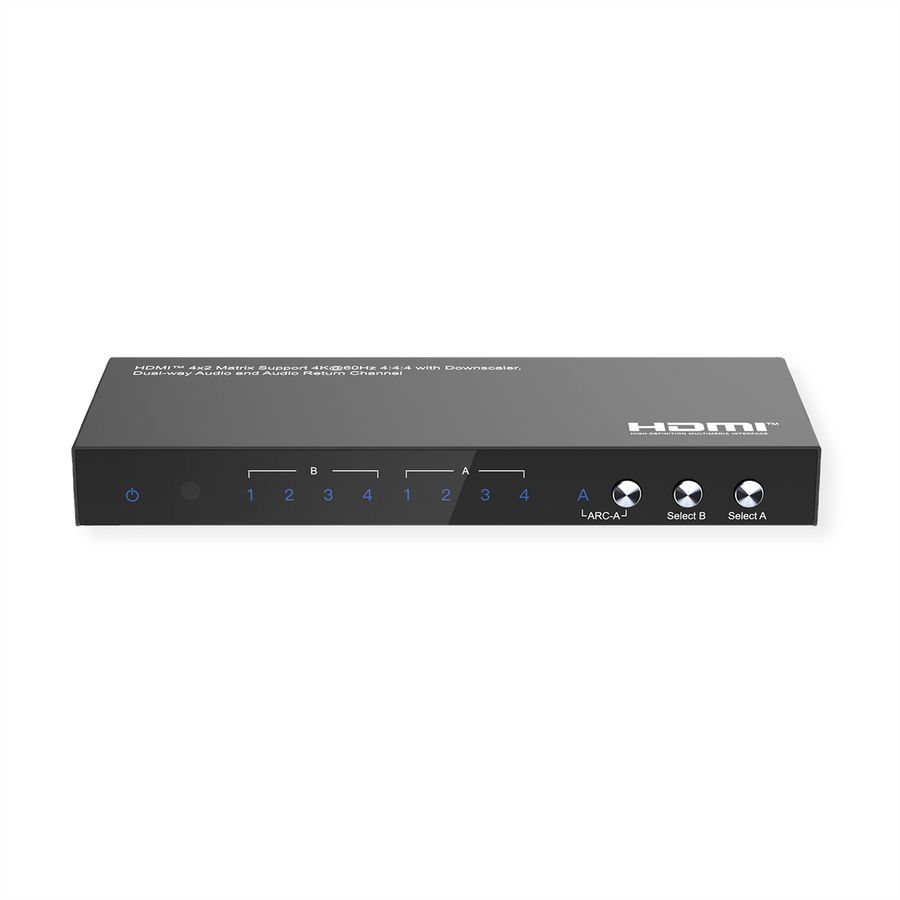 VALUE Switch Matrix HDMI 4K, 4 x 2, avec télécommande