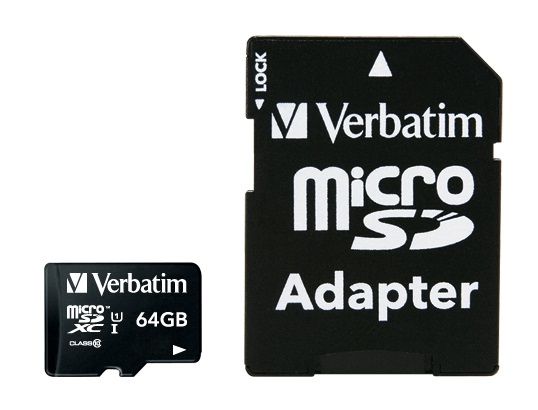 Verbatim Premium mémoire flash 64 Go MicroSDXC Classe 10