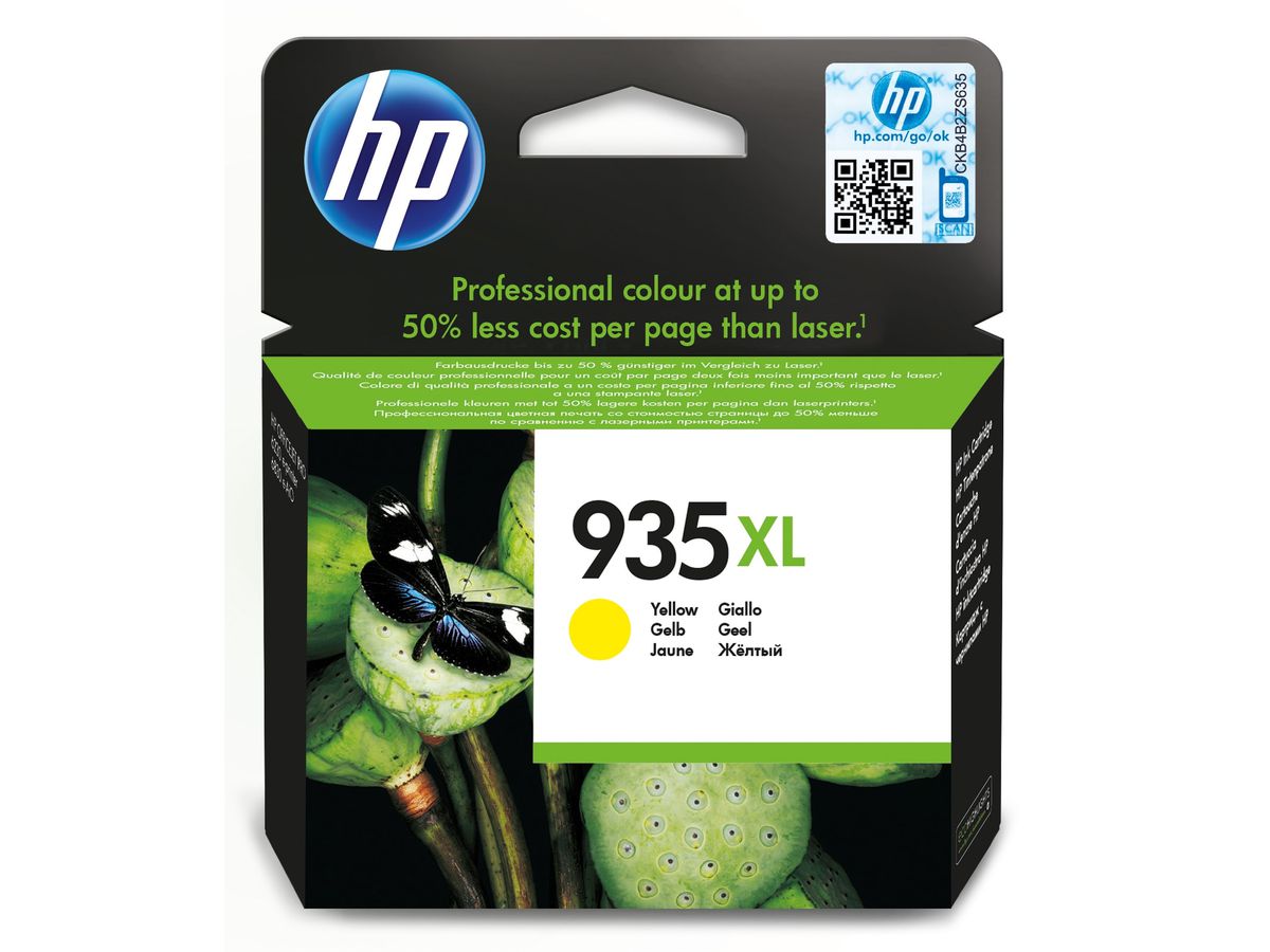 HP 935XL cartouche d'encre jaune authentique grande capacité