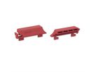 BACHMANN Languettes de verrouillage C13 doubles, rouge, pour C13, rouge