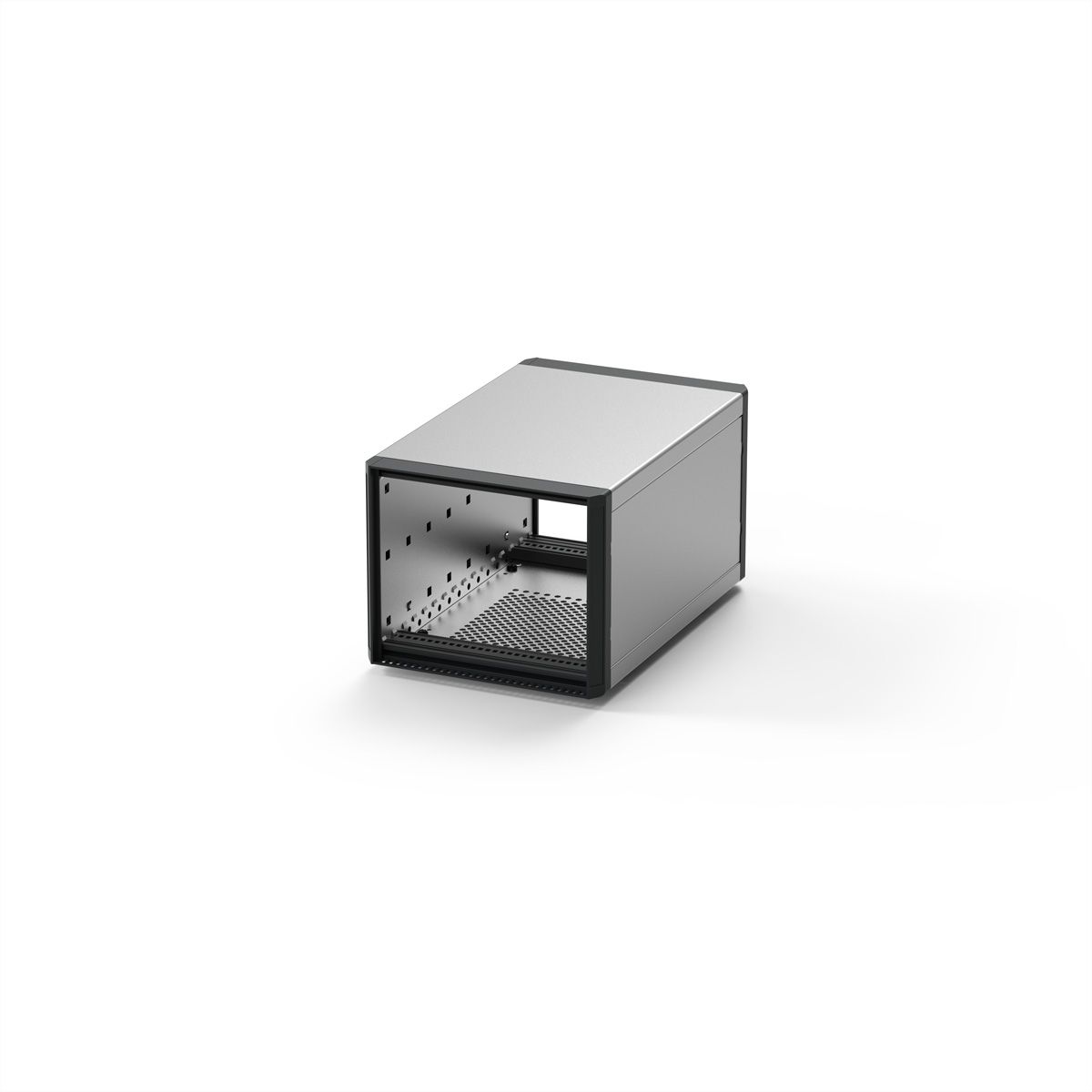 SCHROFF RatiopacPRO, coffret de bureau, blindage rétractable, garniture frontale, 3 U, 28 HP, 255 mm