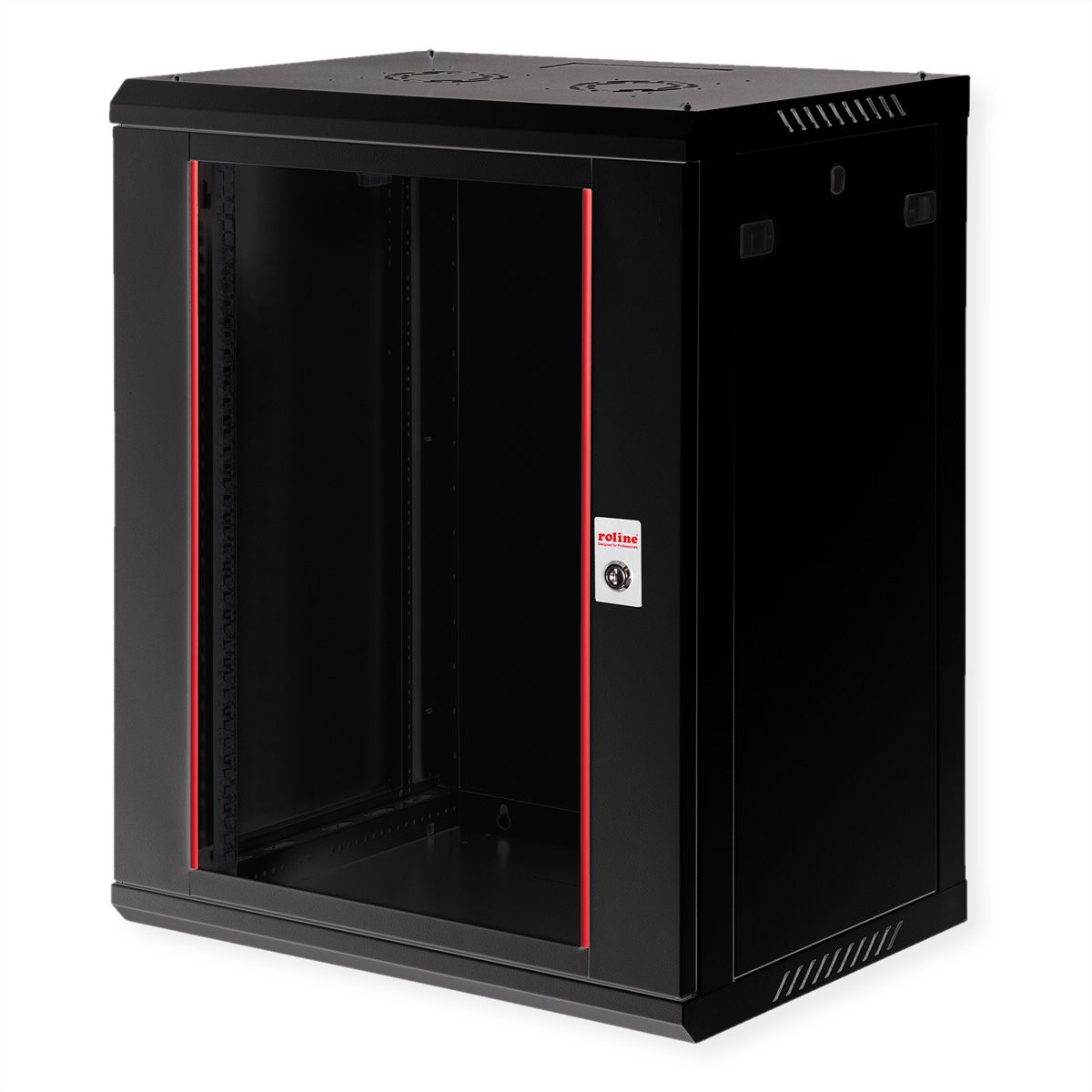 ROLINE 19" Boîtier mural Basic Plus 18U, 600x450 LxP noir