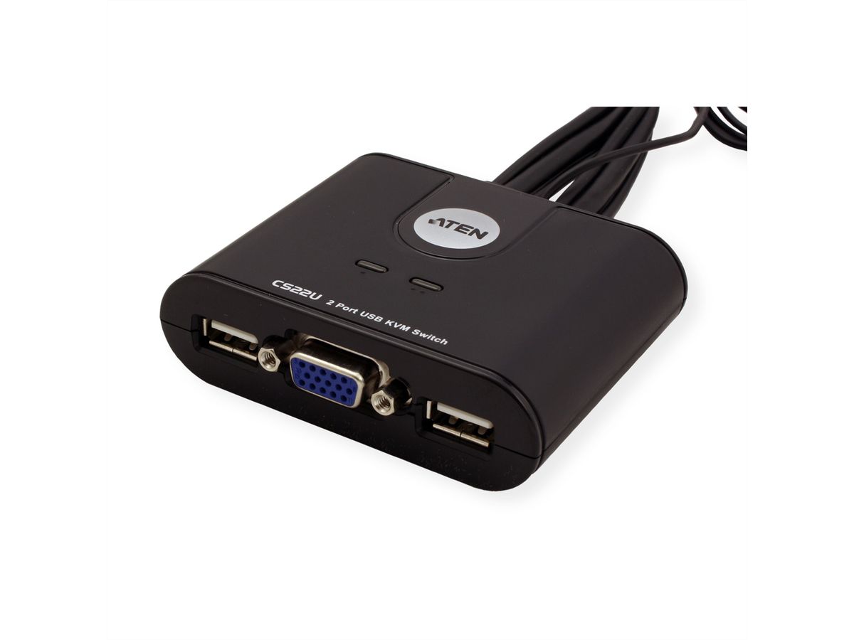 ATEN CS22U Switch KVM VGA, USB, 2 ports