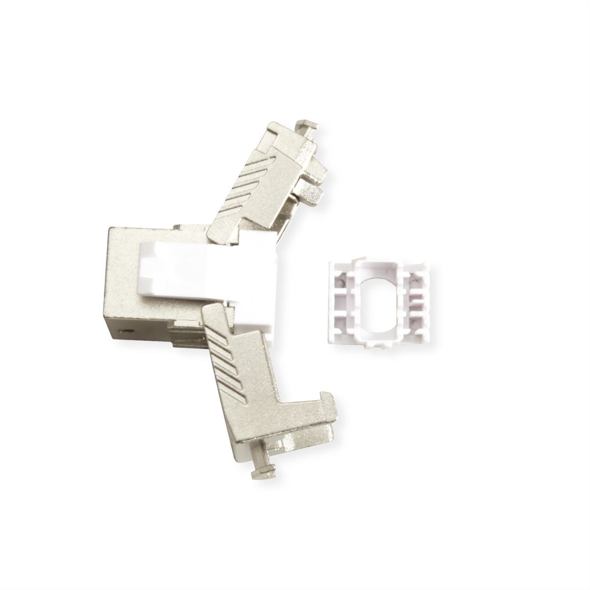 ROLINE Keystone Cat.8 (Classe I), blindé, sans outil, argent