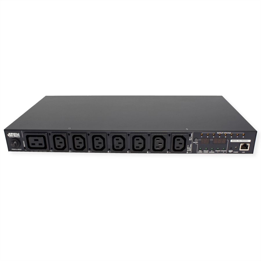 ATEN  PE8208G PDU 8 ports, 1UH, 7xC13 + 1xC19, 16A
