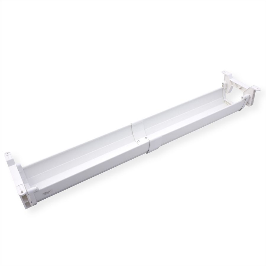 ROLINE Easy2Open Canal de câbles, montage sous le bureau, blanc, 85,8 cm