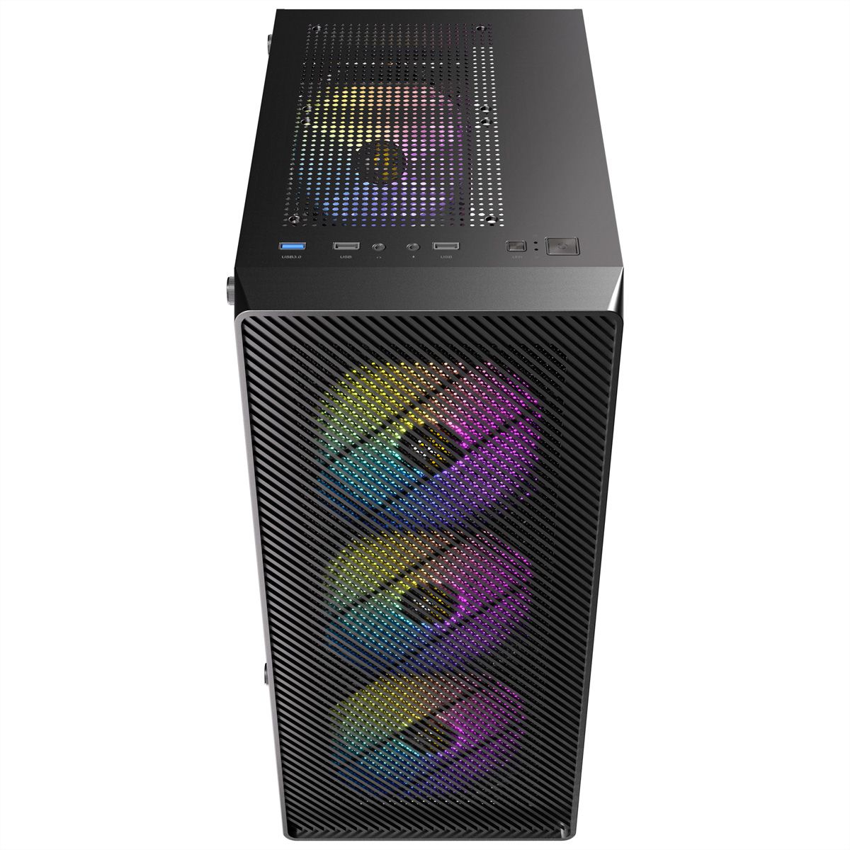 ANTEC AX26 RGB Elite Boîtier PC Midi Tower Gaming ATX, noir