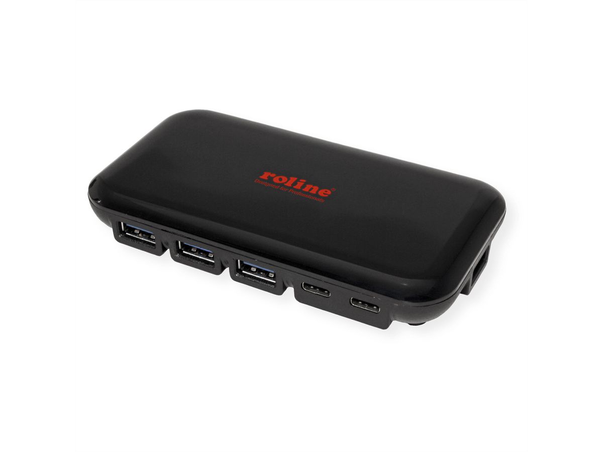 ROLINE Hub USB 3.2 Gen 2, 7 ports, (3x type C + 4x type A)