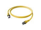 Cordon EasyLan DualBoot PushPull IP20, Cat.6A (Classe EA), S/FTP, jaune, 2 m