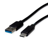 ROLINE RM Câble USB 3.2 Gen 2, A-C, M/M, noir, 0,5 m