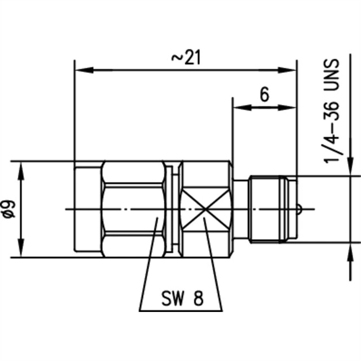 TELEGÄRTNER SMA-mâle/ R-SMA-femelle