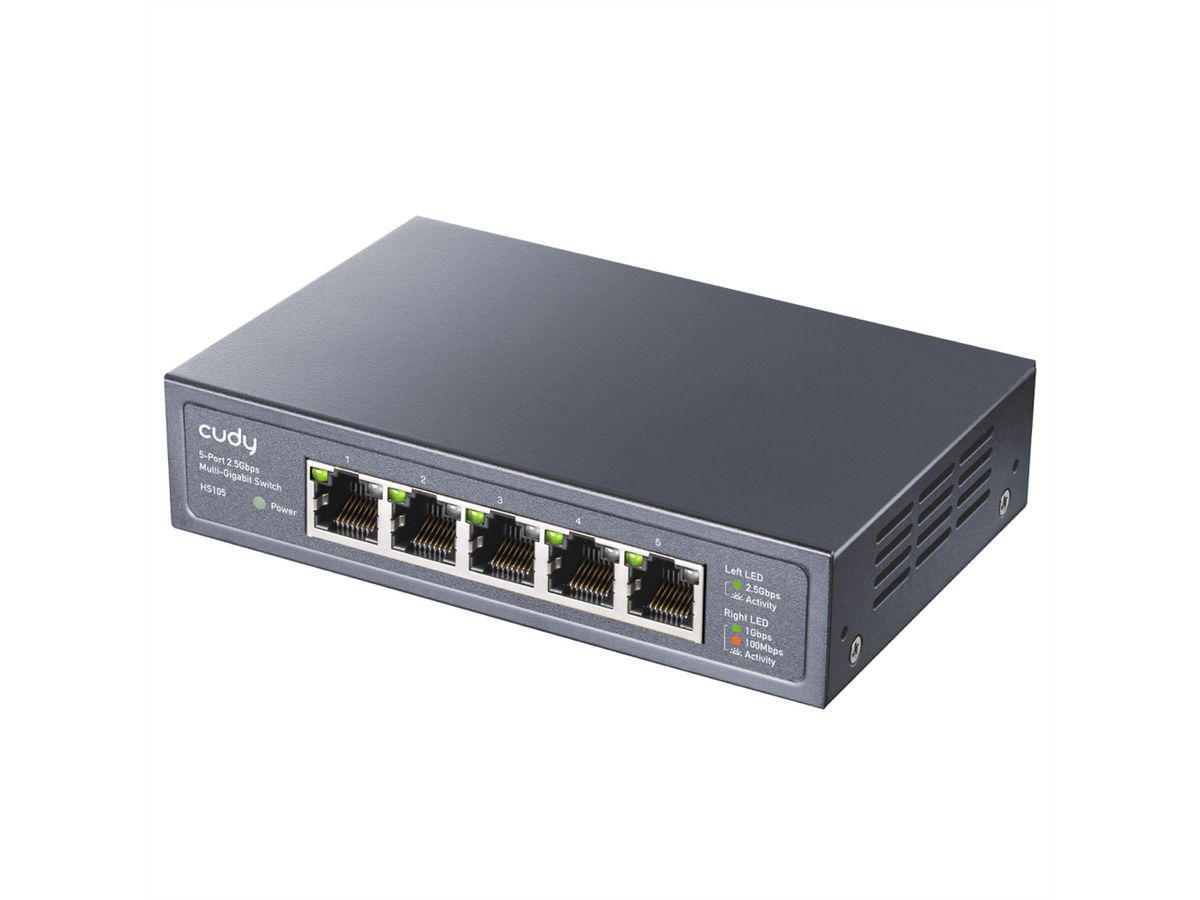 CUDY HS105 Switch 5 ports 2.5G métal