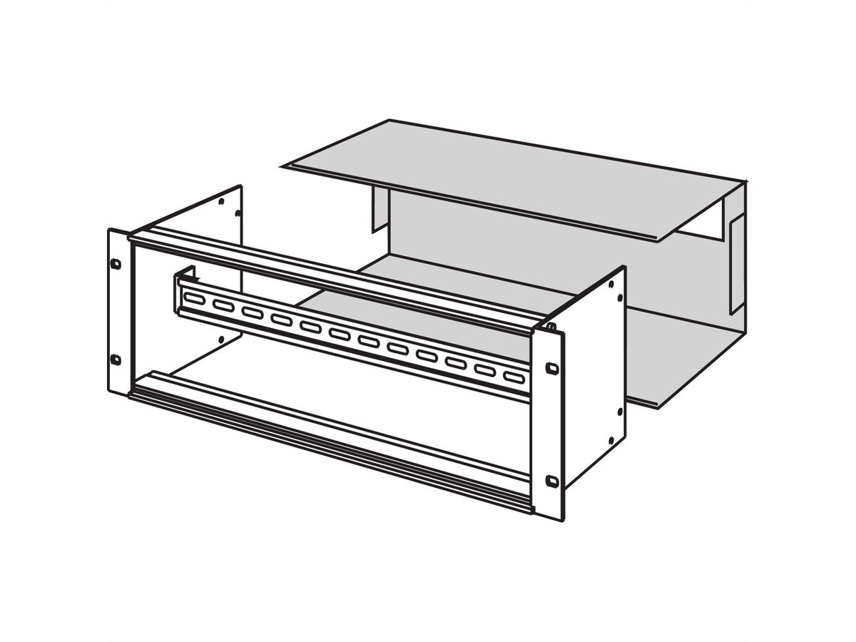 SCHROFF Capot pour support de module 19