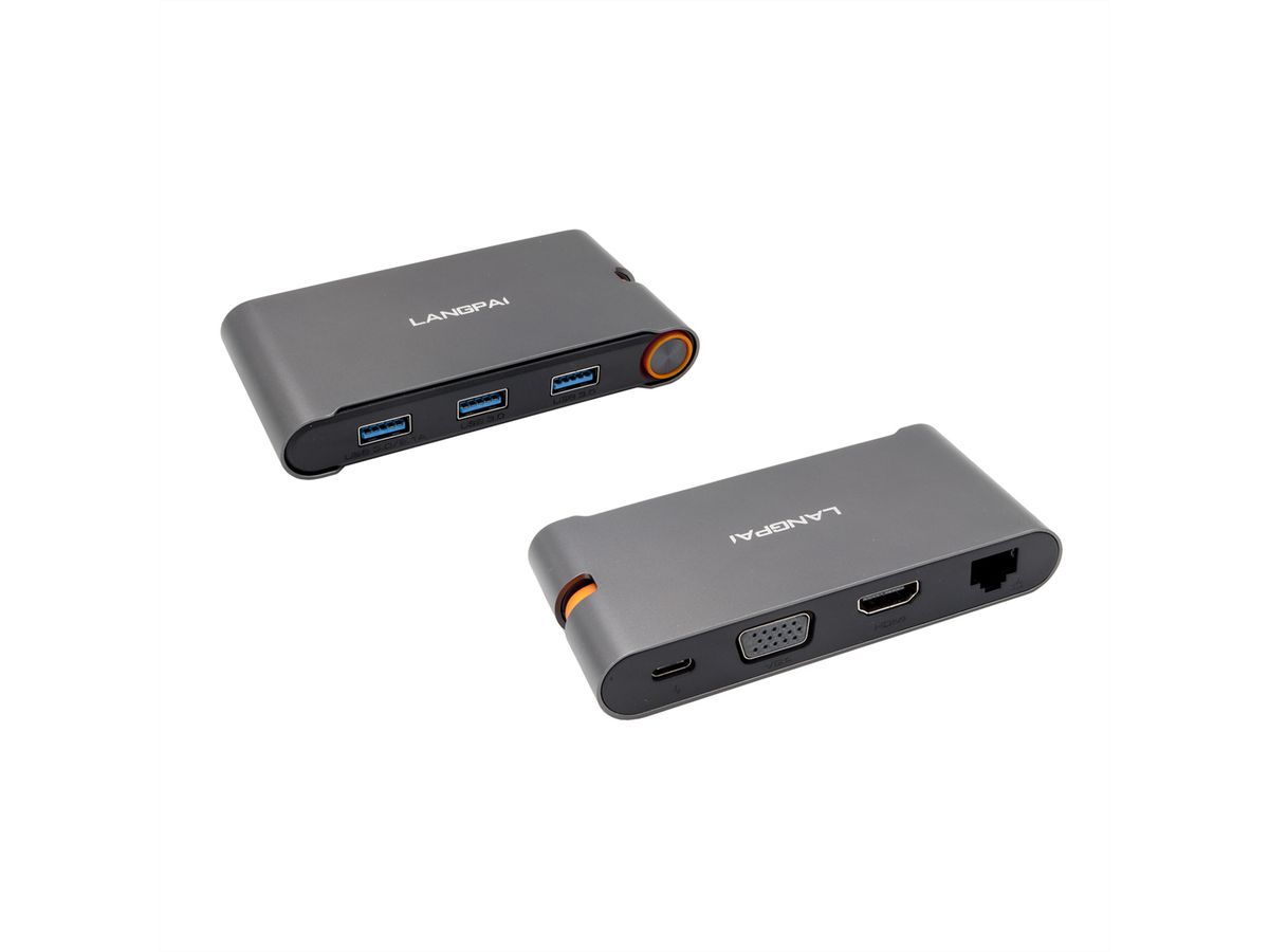 EXSYS EX-1198VS Hub à 7 ports USB 3.1 Gen1 C, adaptateur 12V/3A et câble USB C-C