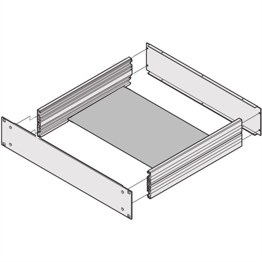 Plaque de montage MultipacPRO SCHROFF, profondeur 150 mm