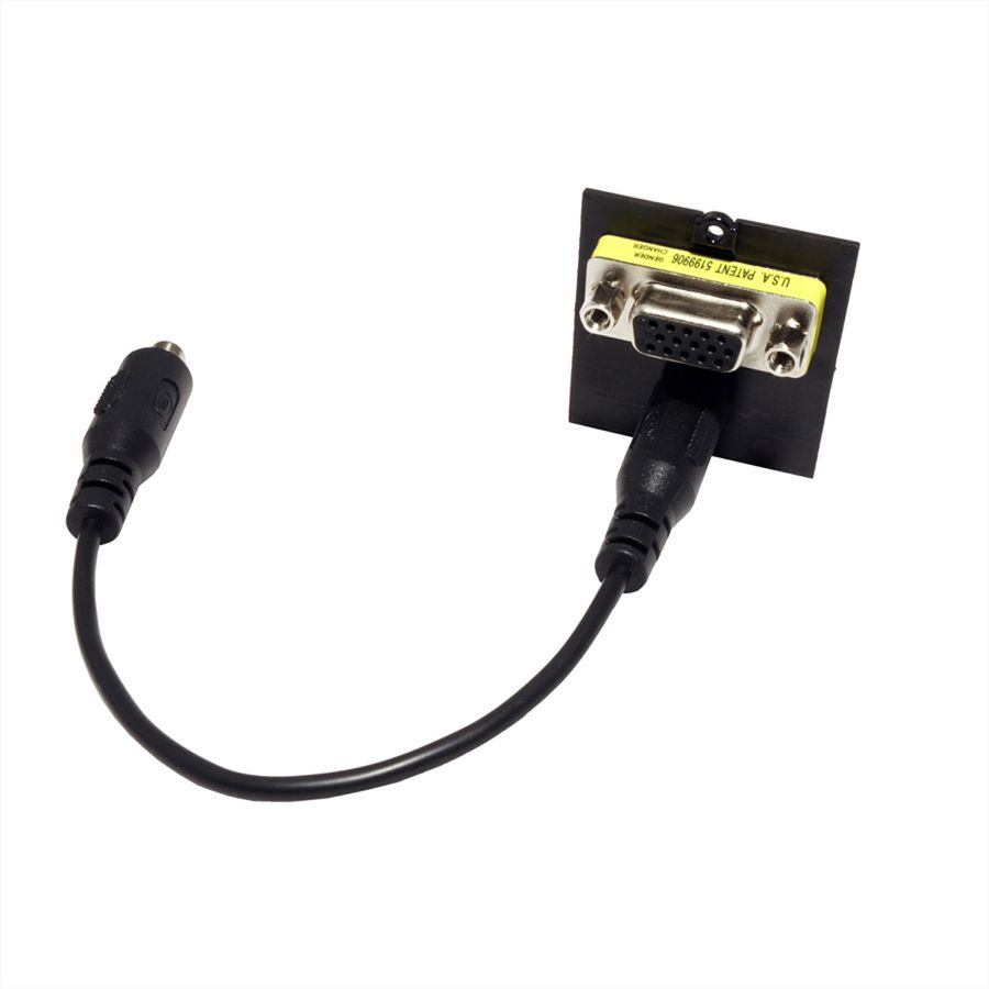 BACHMANN Module Custom 1x VGA+ Audio 3.5 mm Stéréo, noir