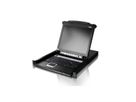 ATEN CL5708M Commutateur KVM VGA LCD 43cm à un seul rail PS/2-USB 8 ports, FR-Layout