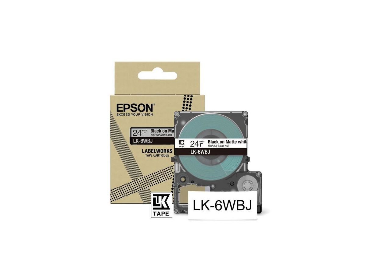 Epson LK-6WBJ Noir, Blanc