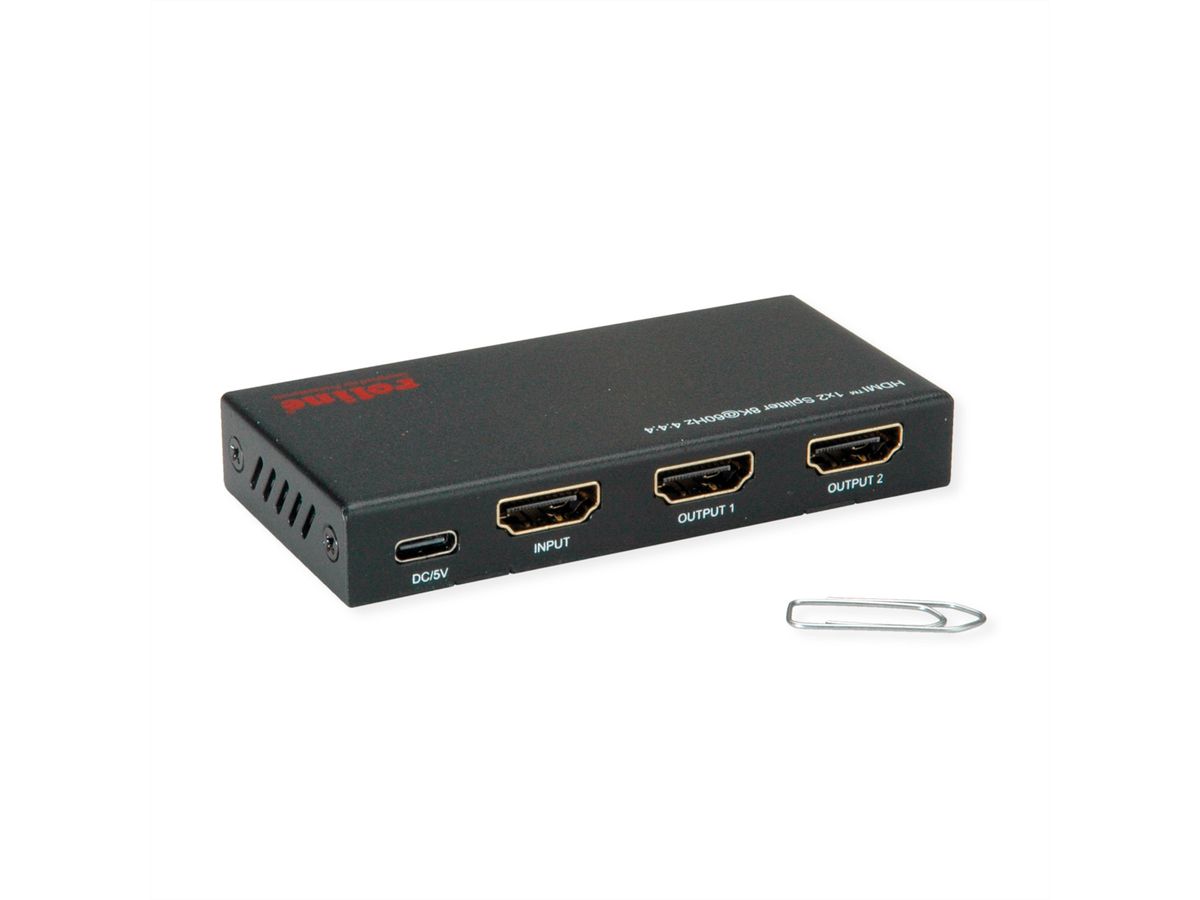 ROLINE Distributeur HDMI, 8K, 2 ports