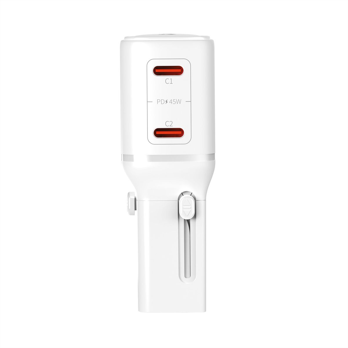 VALUE Chargeur de voyage, EU/UK/US, 2 ports USB C, 45 W