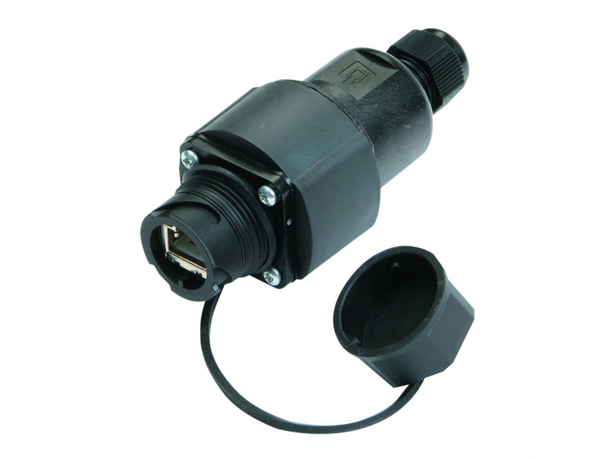 TELEGÄRTNER STX V1 Prise libre, Module RJ45 B Cat.6A (ISO/IEC)