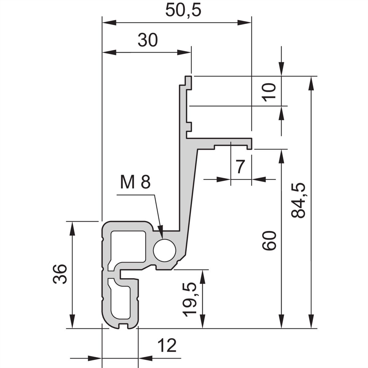 Cadre d'armoire Novastar SCHROFF, Slim-Line, 25 U 553W 1000D