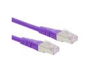 Cordon Cat.6 (Classe E) F/UTP AWG26, pourpre, 5 m