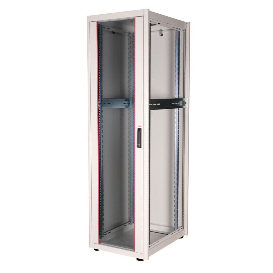 ROLINE 19" Baie réseau Basic 42U, 600x800 LxP Porte verre gris