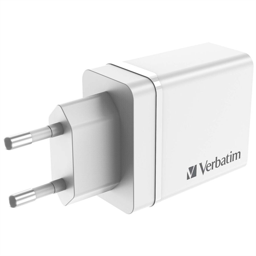 VERBATIM Chargeur USB mural 4 ports 30 W blanc