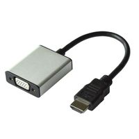 VALUE Adaptateur HDMI vers VGA+Audio 3,5mm, Stéréo