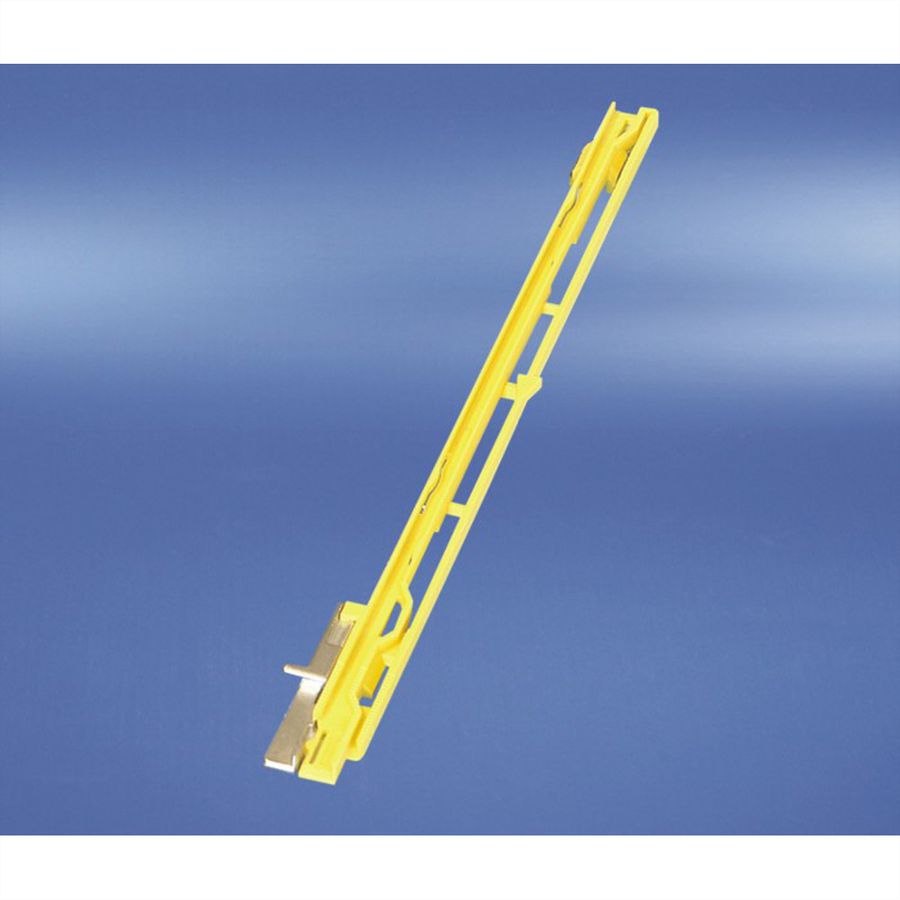 SCHROFF MTCA Rail de guidage, jaune, inférieur, pour modules PM, 10 pièces