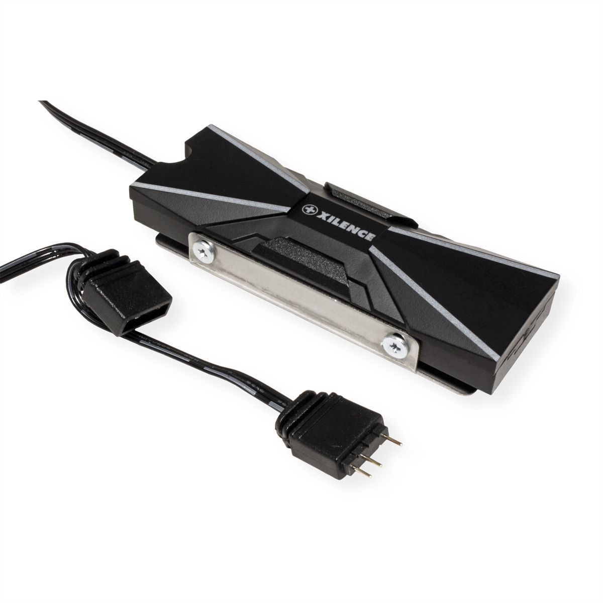 Xilence M2SSD.B.ARGB Radiateur M.2 2280 SSD PCIe NVMe/SATA, 3PIN ARGB 5V, passif