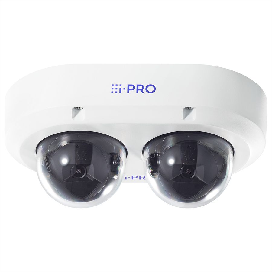 i-PRO WV-S85702-F3L Caméra multi-capteurs 2x 8 MP, 104°, IR-LED 40m, blanc
