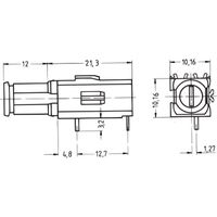 SCHROFF Porte-fusible, type long