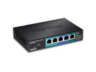 TRENDnet TPE-P521ES Switch EdgeSmart alimenté PoE+ Gigabit à 5 ports avec passthrough PoE