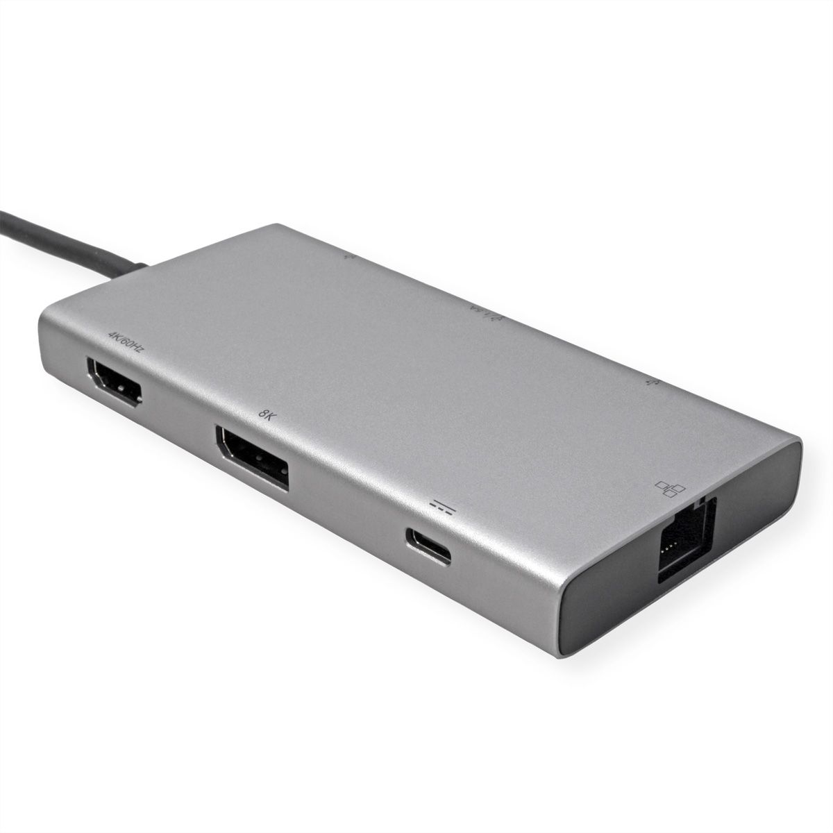 VALUE Station d'accueil USB type C, HDMI+DP, 4K60, 3x US3.2Gen1 (1x C + 2x A), 1x PD, 1x RJ45