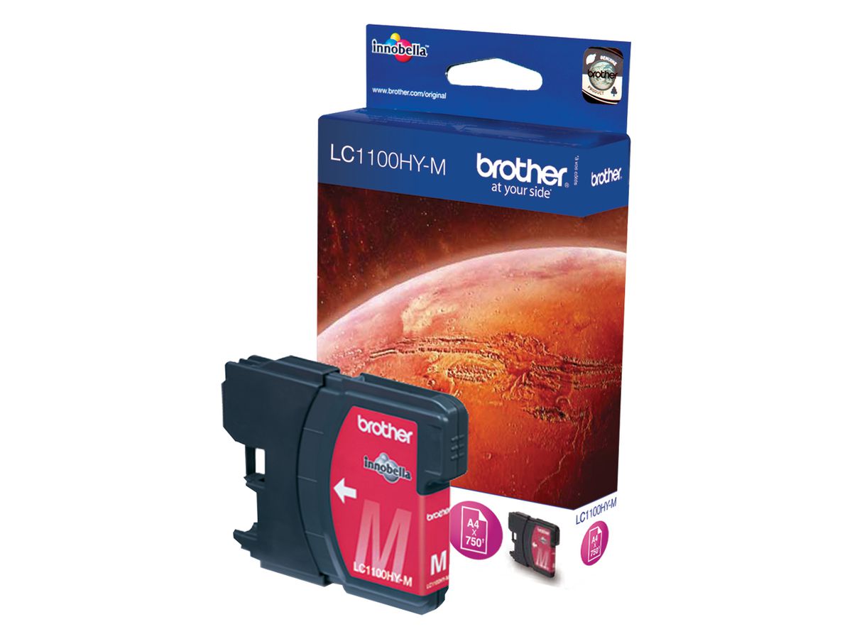Brother LC-1100HYM Ink Cartridge cartouche d'encre 1 pièce(s) Original Magenta