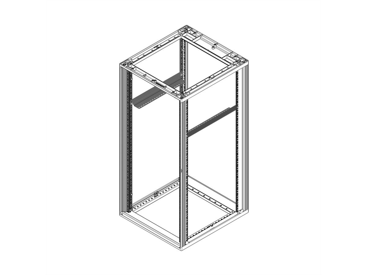 SCHROFF Novastar Slide Rail, 50 kg, 500D, 1 paire