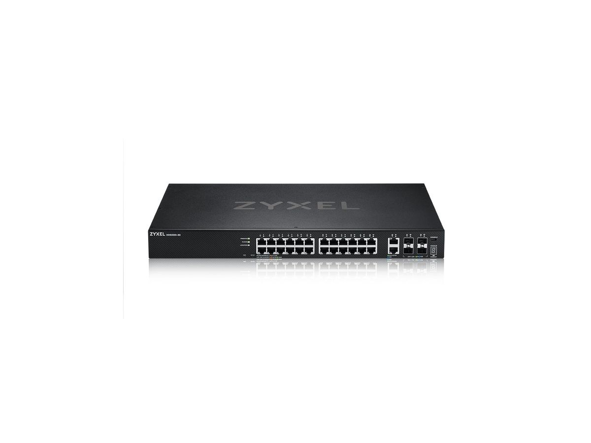 Zyxel XGS2220-30 Géré L3 Gigabit Ethernet (10/100/1000) Noir