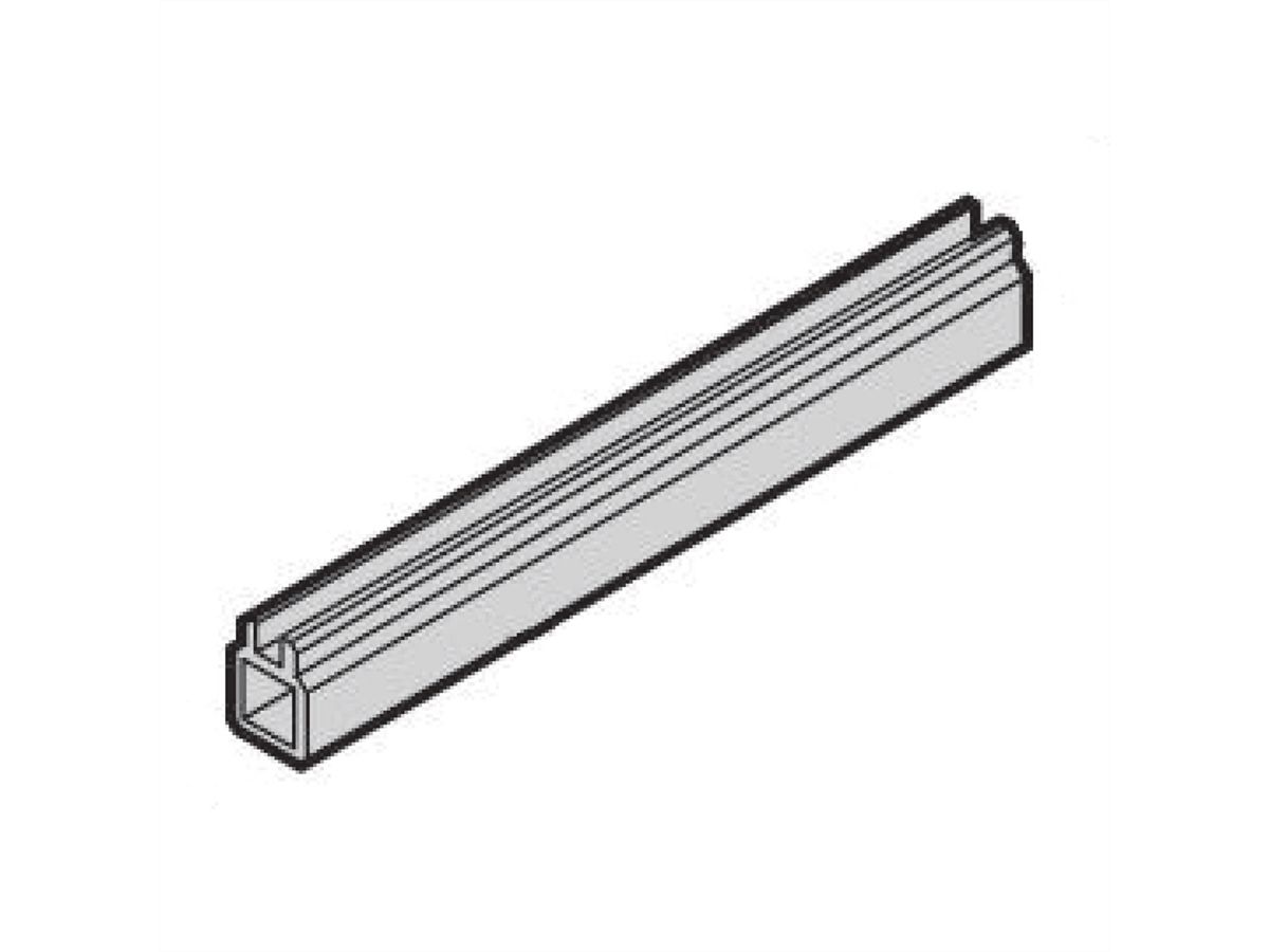 SCHROFF Rail de guidage en plusieurs parties, pièce intermédiaire, profilé aluminium, 160 mm, largeur de rainure 2,5 mm, argent, 10 pièces