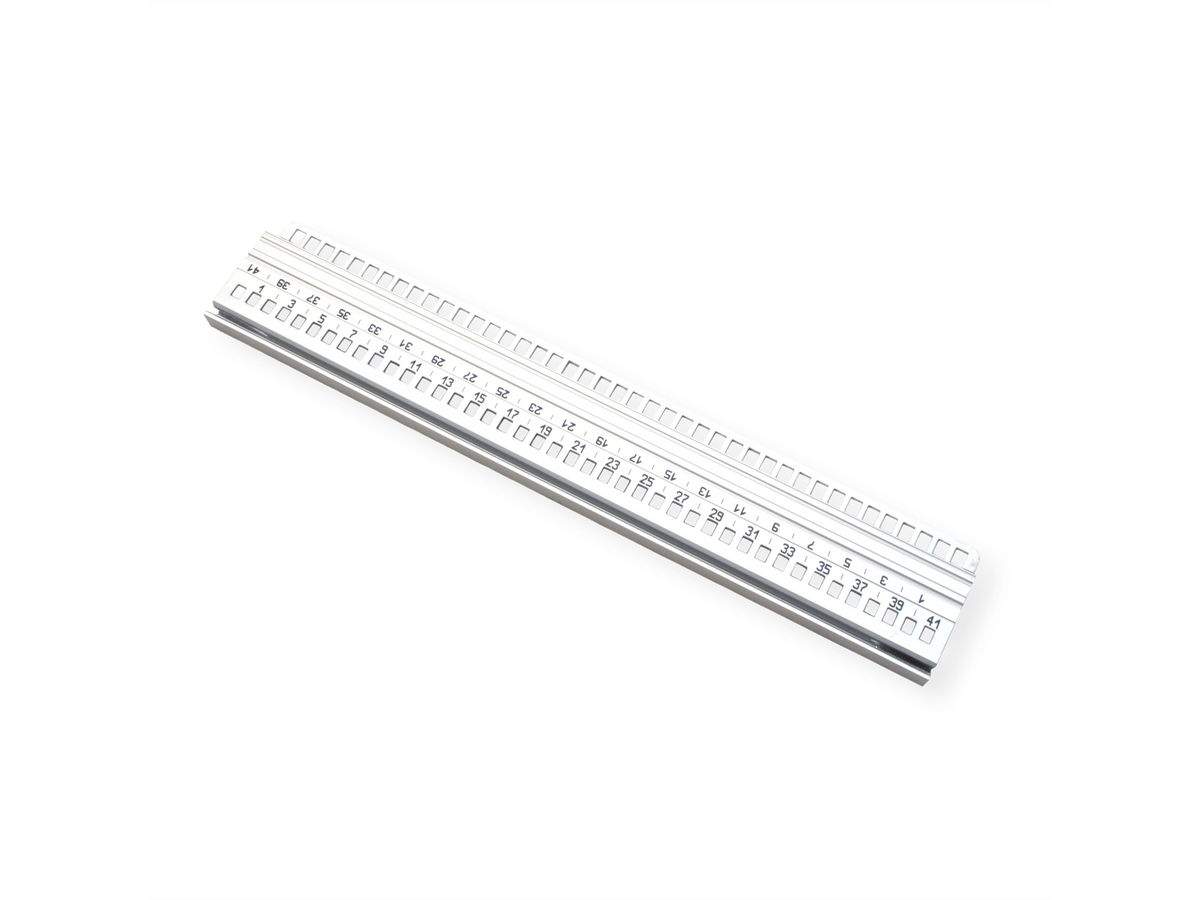 Rail horizontal SCHROFF, avant, type H-LD, lourd, lèvre longue, pour application IEEE, 42 HP