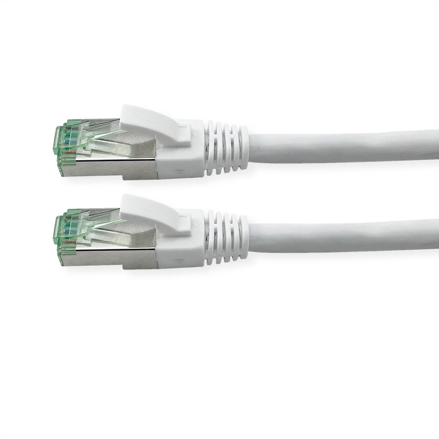 ROLINE RM Cordon Cat.6A S/FTP(PiMF), blanc, 0,5 m