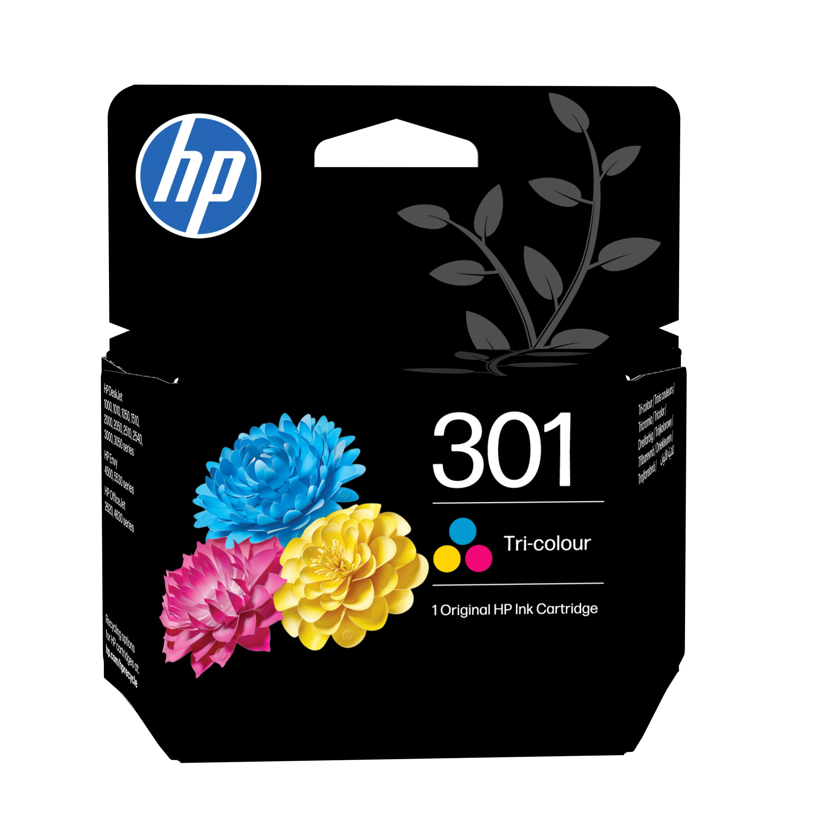 HP 301 cartouche d'encre trois couleurs authentique