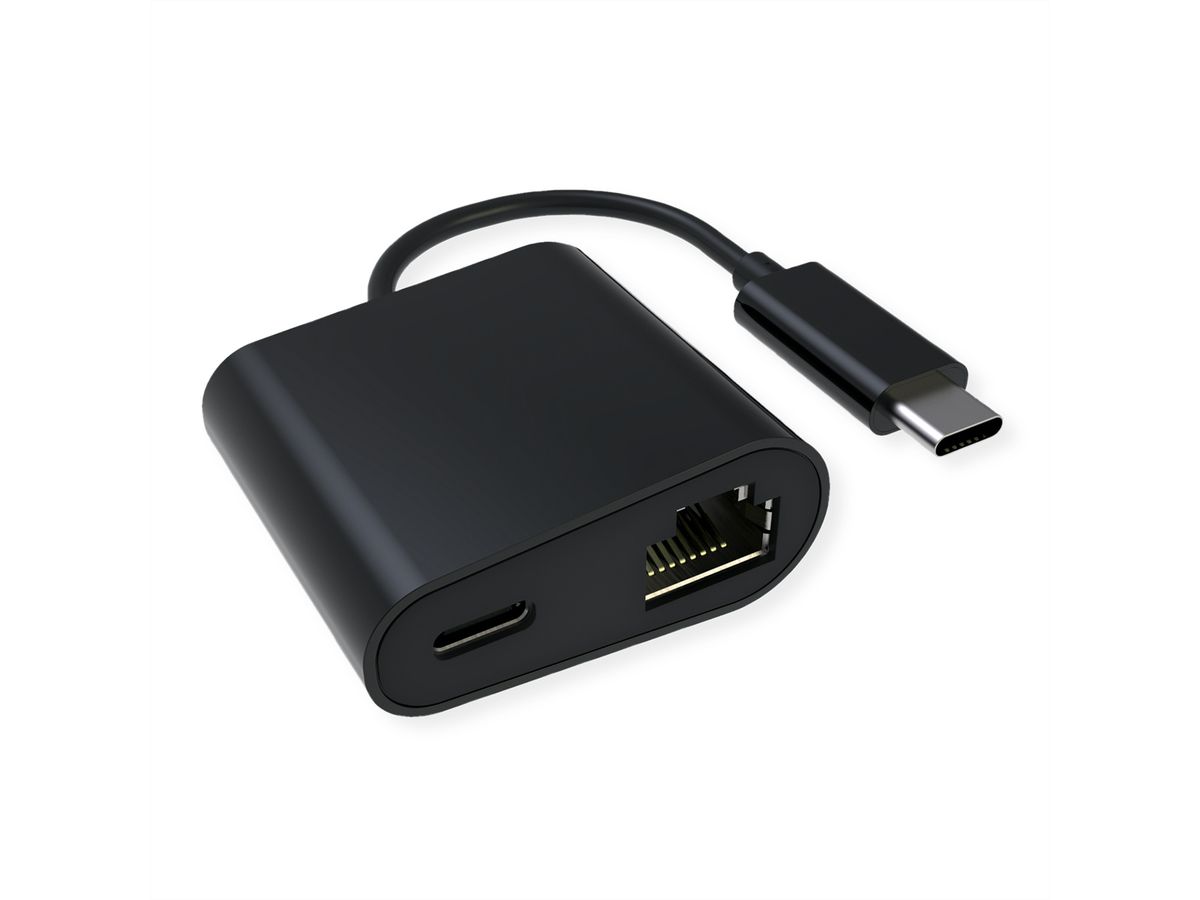 VALUE Convertisseur USB 3.2 Gen 2 type C - Gigabit Ethernet, + 1x PD, 100W