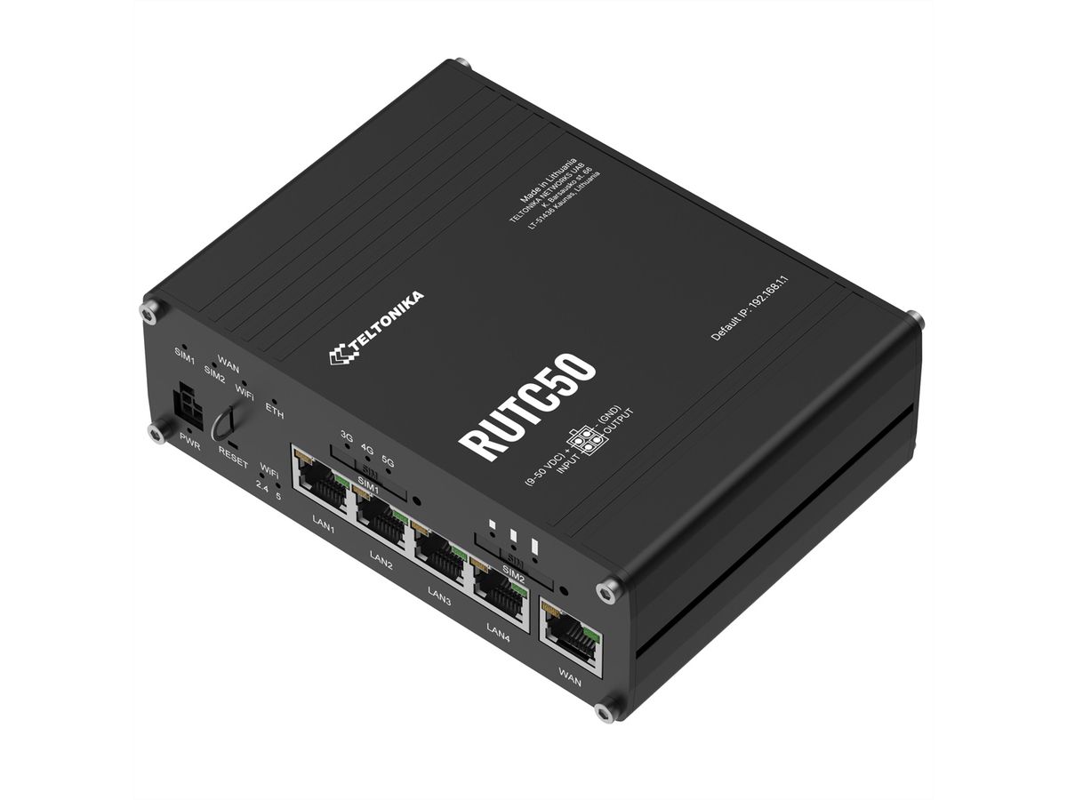 TELTONIKA RUTC50 Routeur WI-FI 6 5G