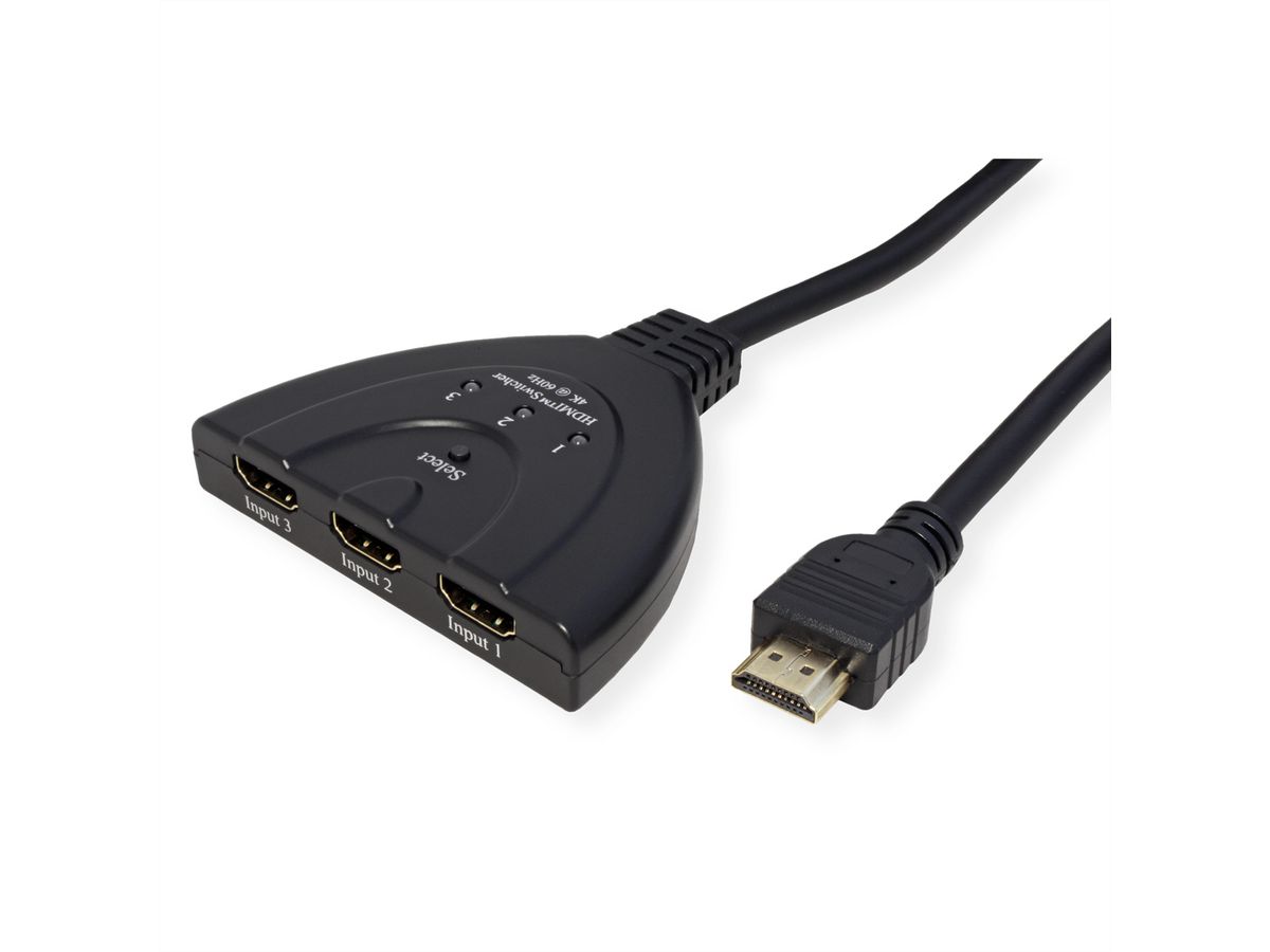 VALUE Switch HDMI, 3 PCs - 1 écran