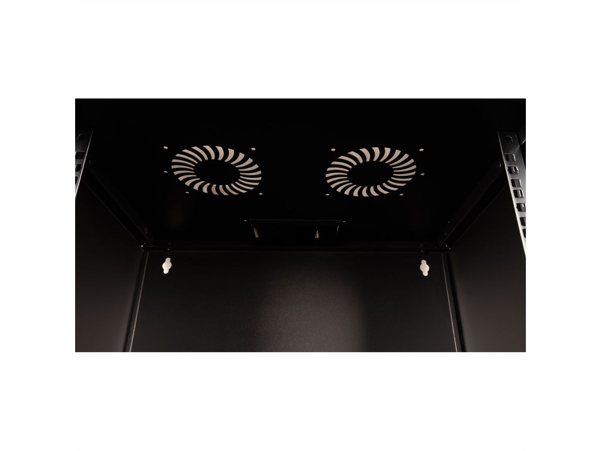 ROLINE 19" Boîtier mural Basic 9U, 540x400 LxP En kit noir
